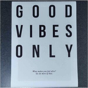New - Large Canvas Good Vibes Tapestry